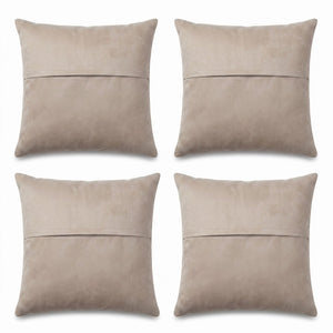 Turkish Kilim Pillow Cover Set of 4 | 16'' x 16'' & 24'' x 16'' - back with hidden zipper