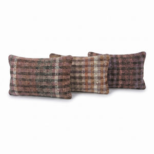 Turkish Kilim Pillow Cover Set of 3 | 16'' x 24'' - left angle