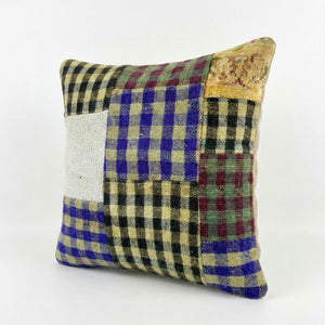 Turkish Kilim Pillow Cover | 20'' x 20'' - right angle