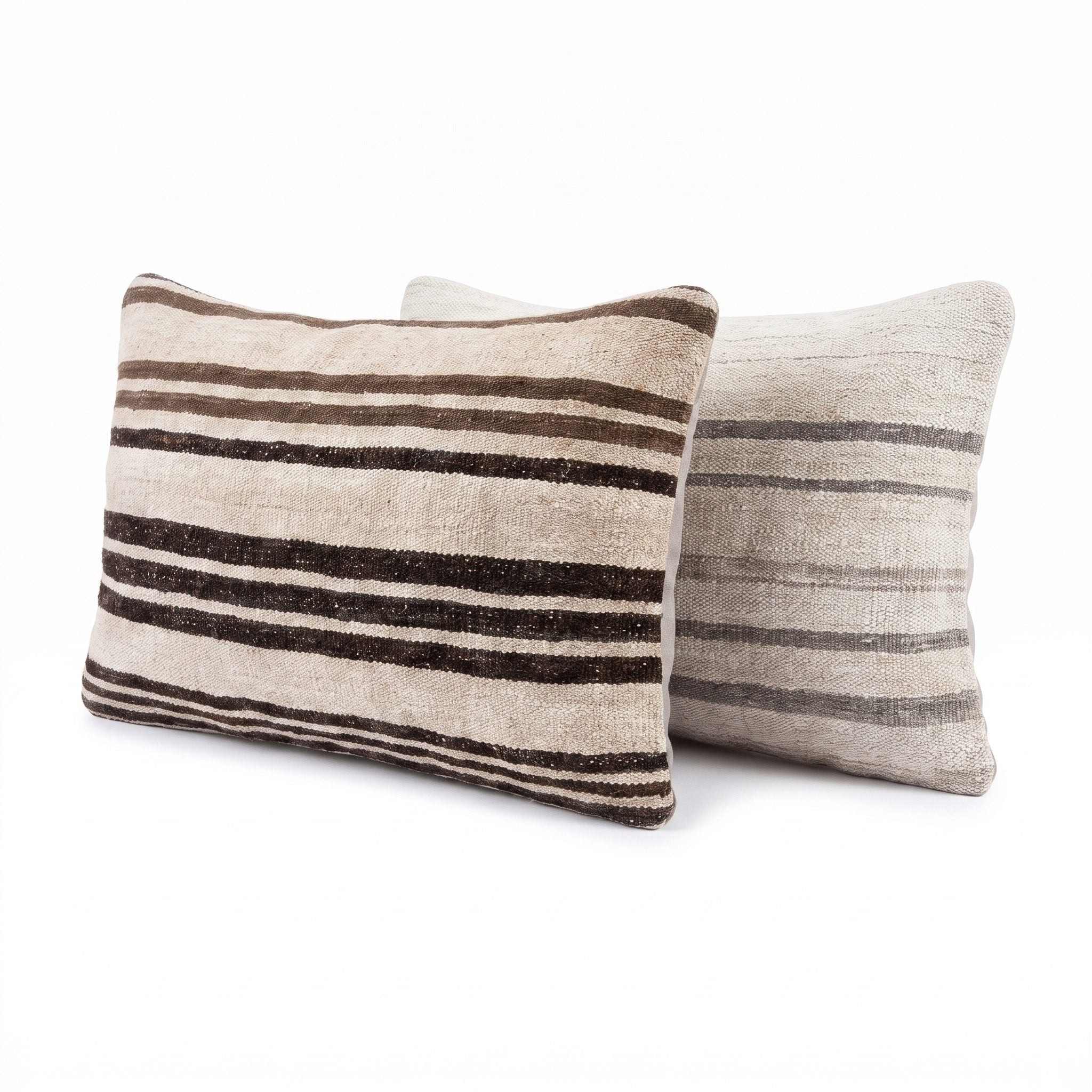 Turkish Kilim Pillow Cover Set of 2 | 16'' x 24'' - left angle