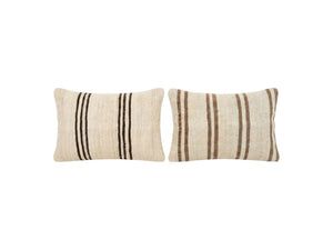 Turkish Kilim Pillow Cover Set of 2 | 16'' x 24'' - front view