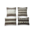 Turkish Kilim Pillow Cover Set of 4 | 20'' x 20'' & 20'' x 24'' - front view
