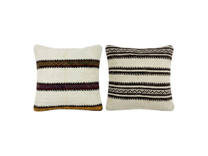 Turkish Kilim Pillow Cover Set of 2 | 20'' x 20'' - front view
