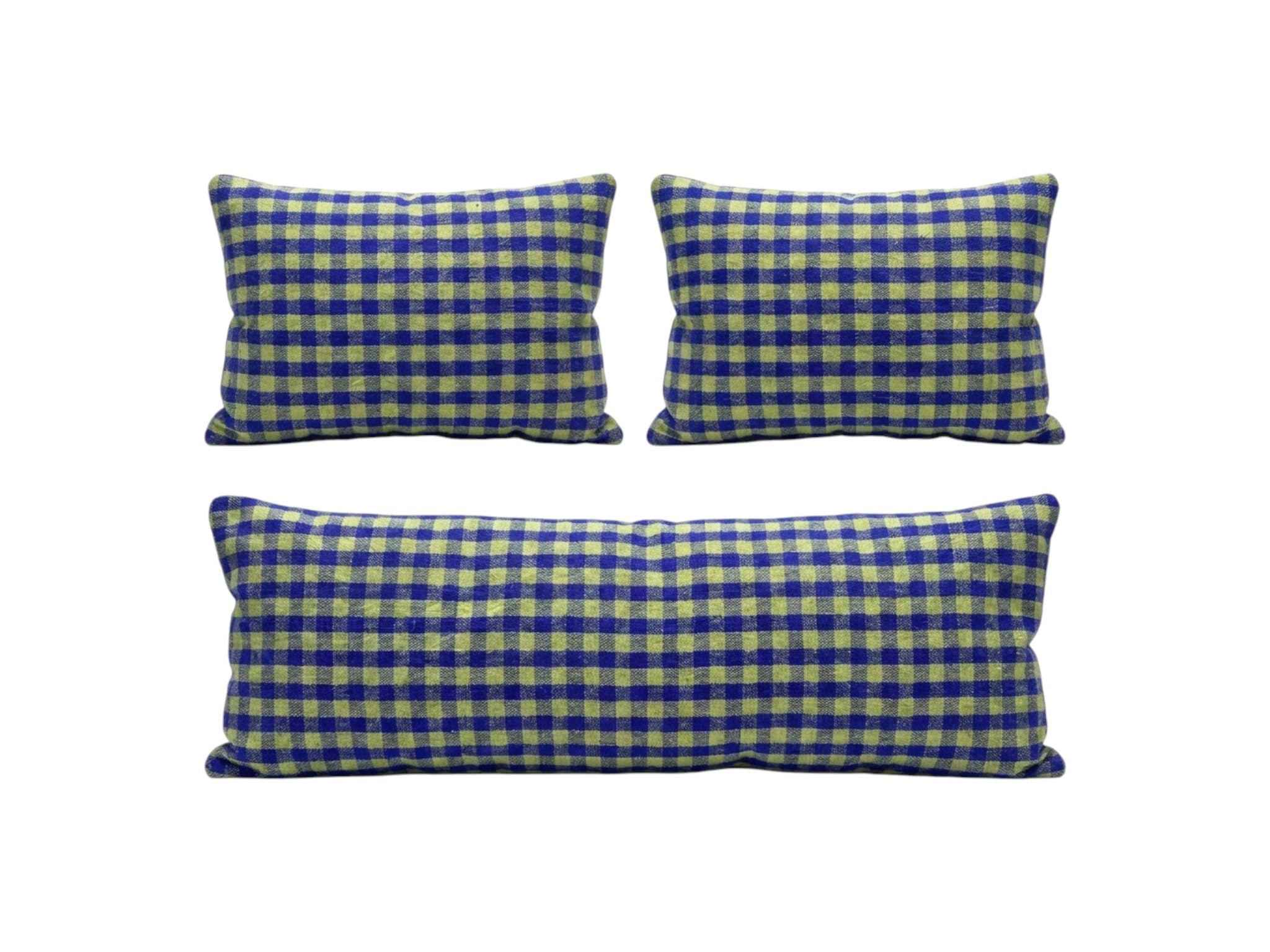 Turkish Kilim Bedding Pillow Cover Set of 3 | 16'' x 47'' & 16'' x 24'' - front view