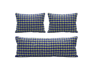 Turkish Kilim Bedding Pillow Cover Set of 3 | 16'' x 47'' & 16'' x 24'' - front view