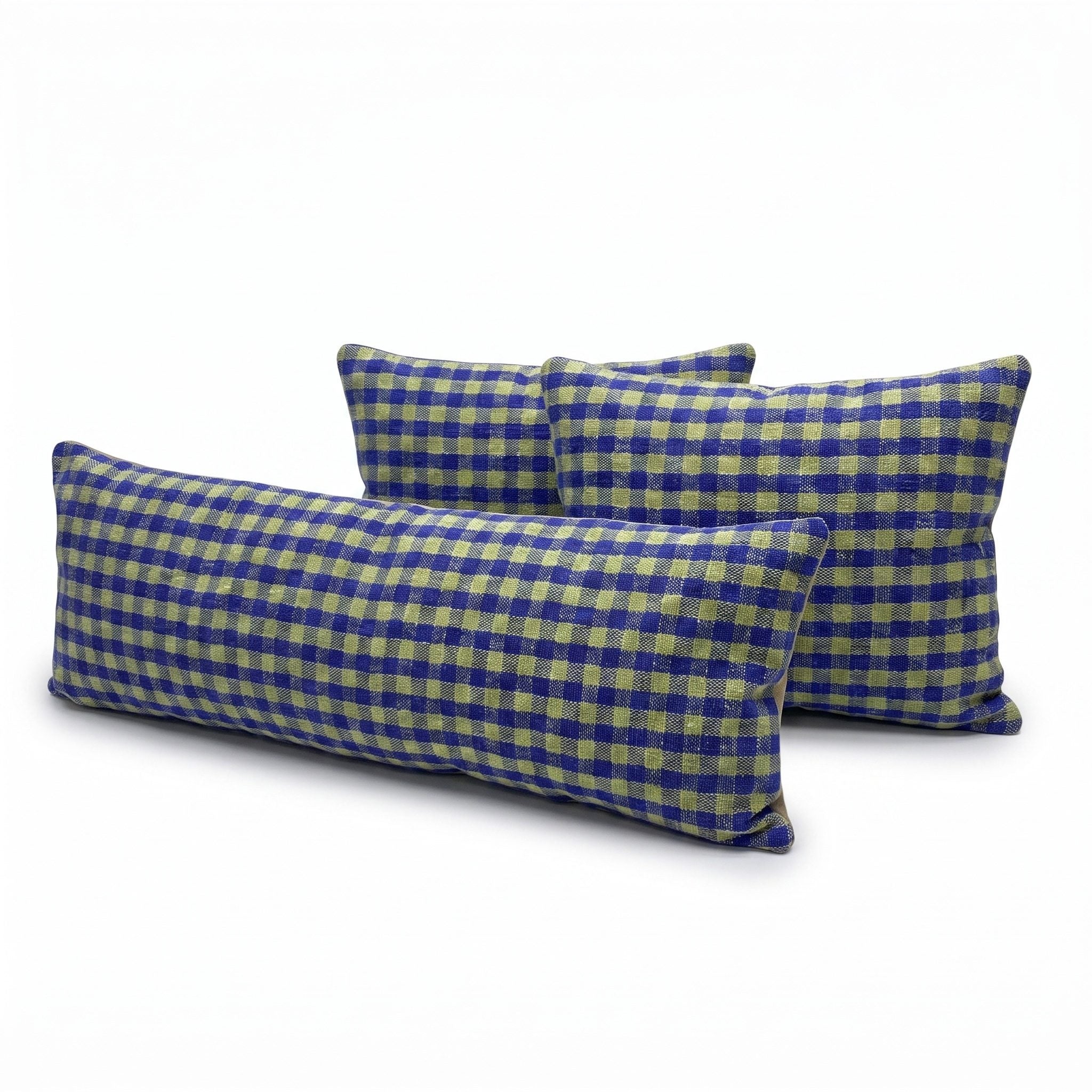 Turkish Kilim Bedding Pillow Cover Set of 3 | 16'' x 47'' & 16'' x 24'' - left angle