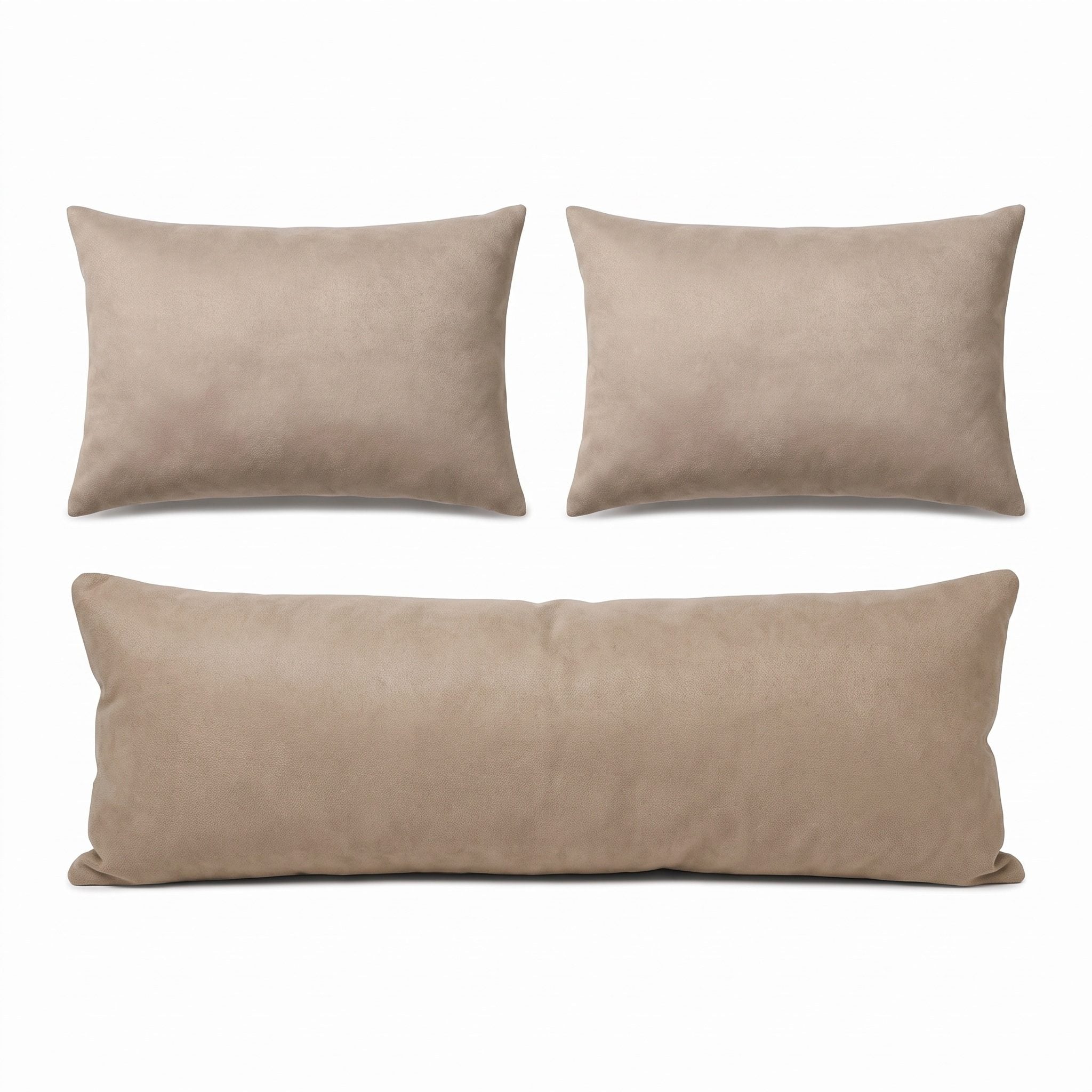 Turkish Kilim Bedding Pillow Cover Set of 3 | 16'' x 47'' & 16'' x 24'' - back with hidden zipper