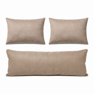 Turkish Kilim Bedding Pillow Cover Set of 3 | 16'' x 47'' & 16'' x 24'' - back with hidden zipper