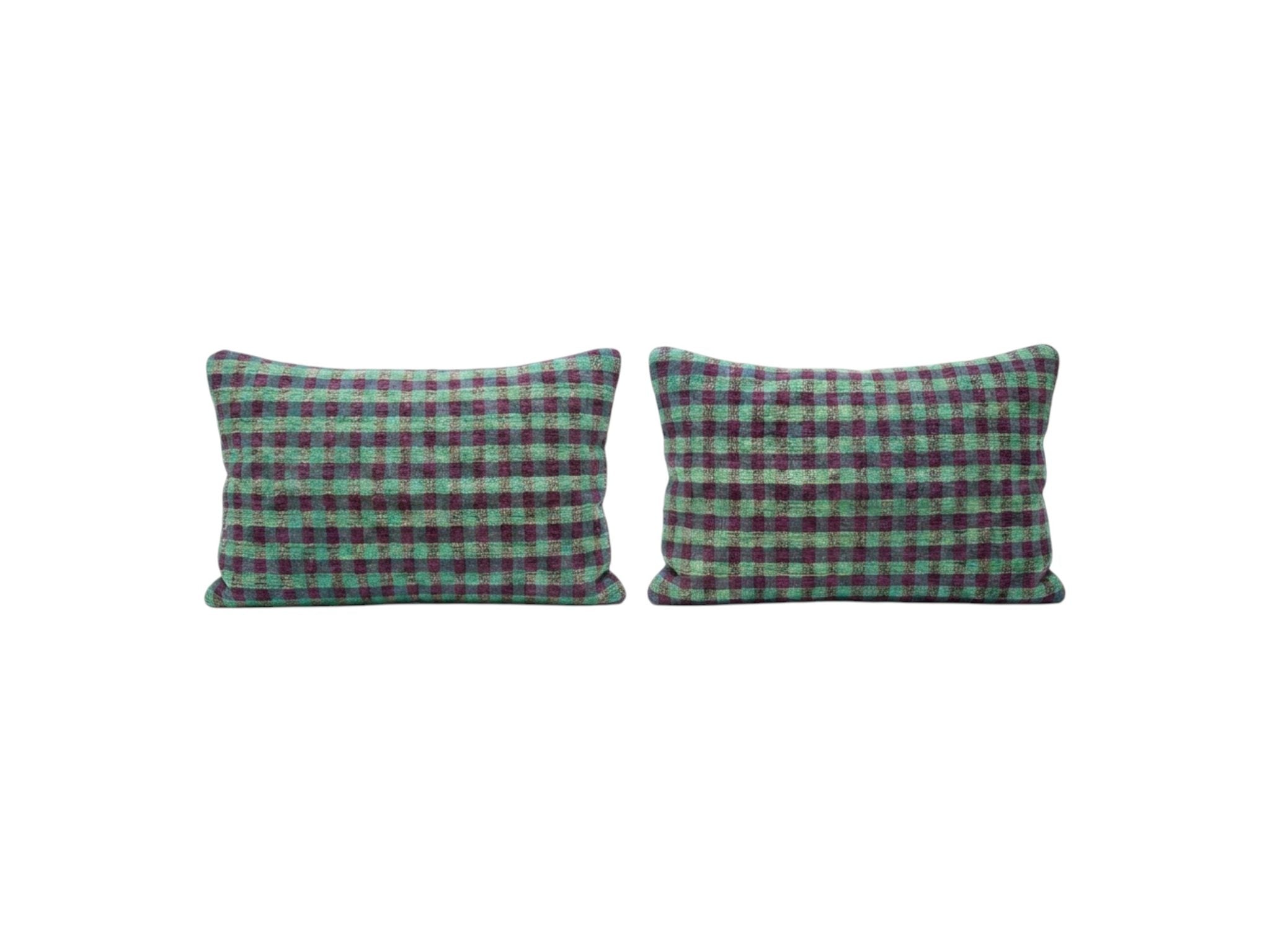 Turkish Kilim Pillow Cover Set of 2 | 16'' x 24'' - front view