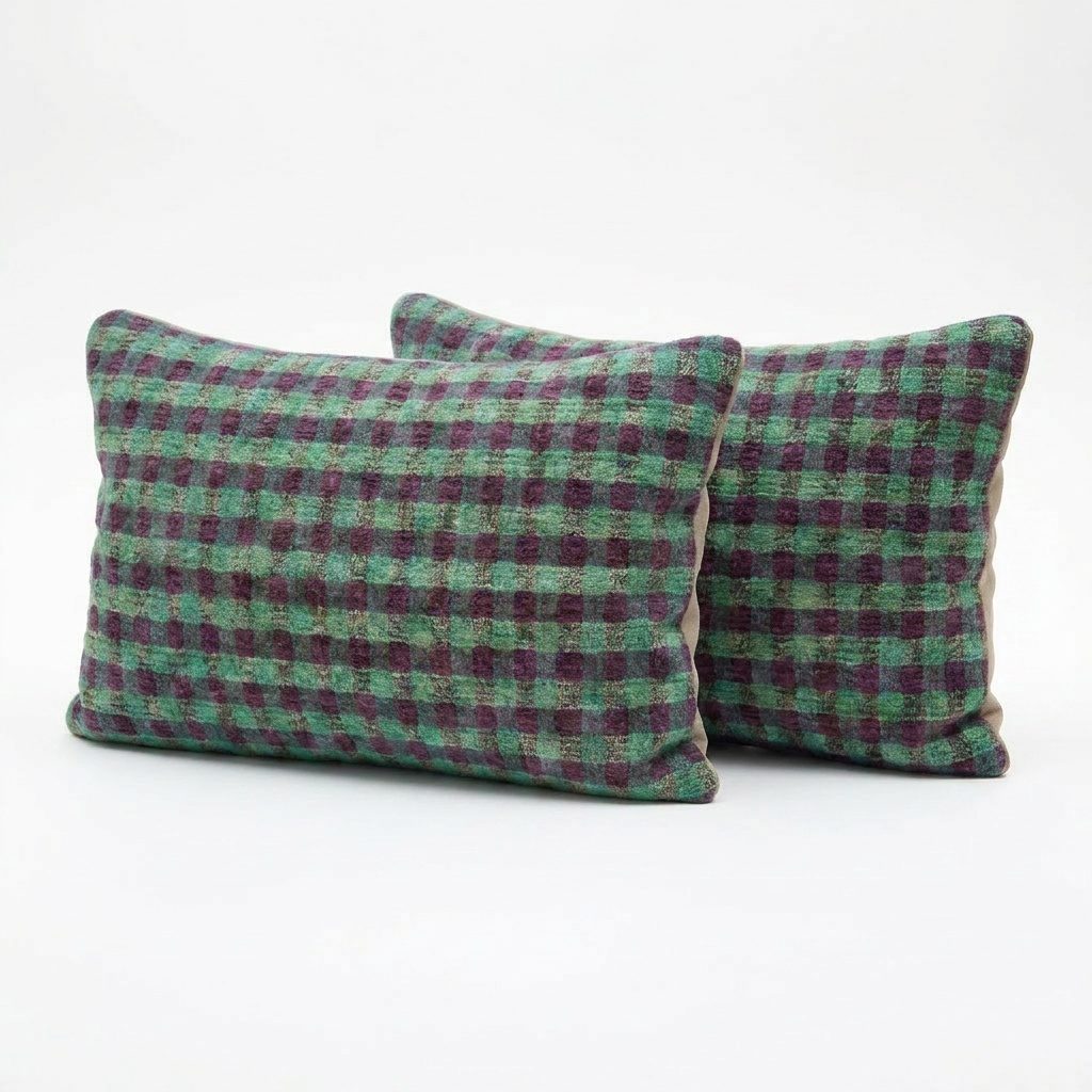 Turkish Kilim Pillow Cover Set of 2 | 16'' x 24'' - left angle