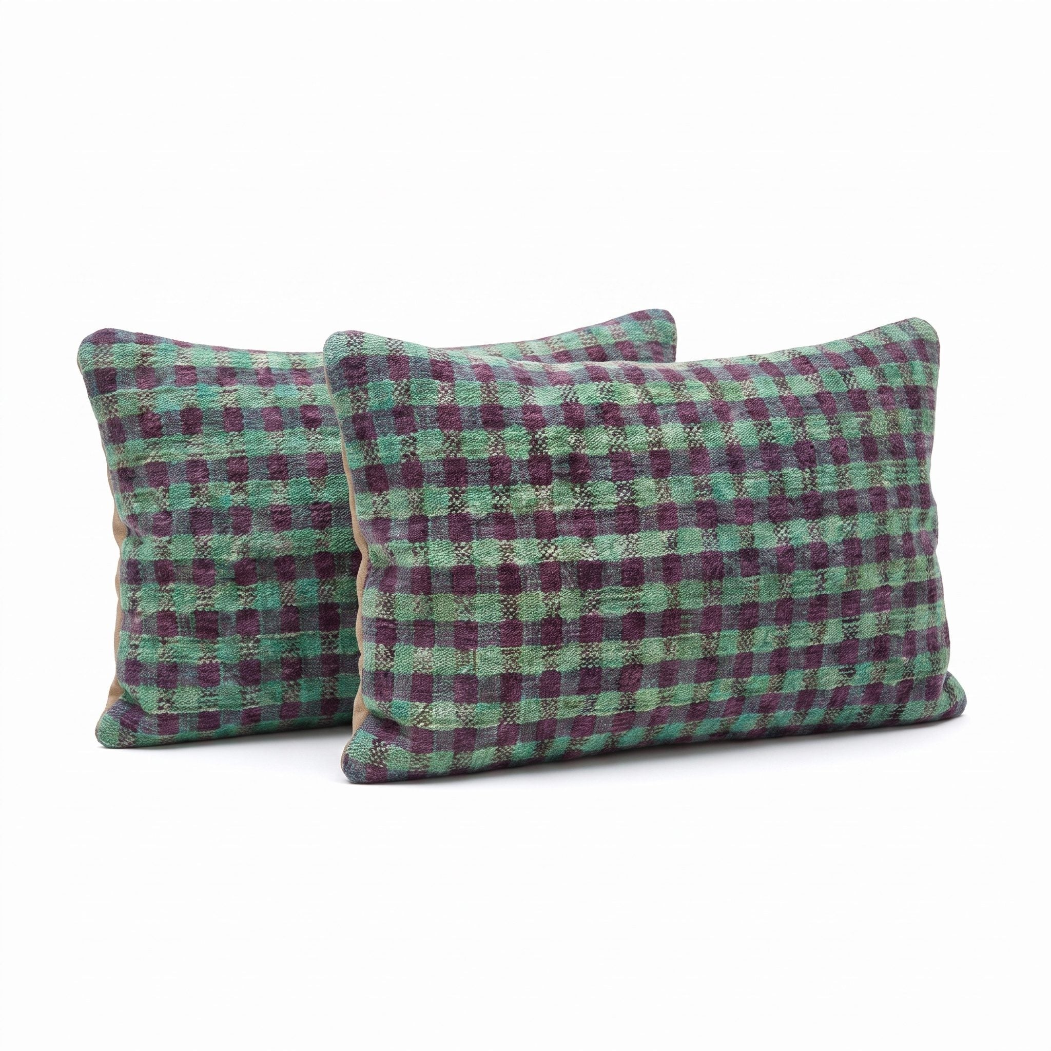 Turkish Kilim Pillow Cover Set of 2 | 16'' x 24'' - right angle