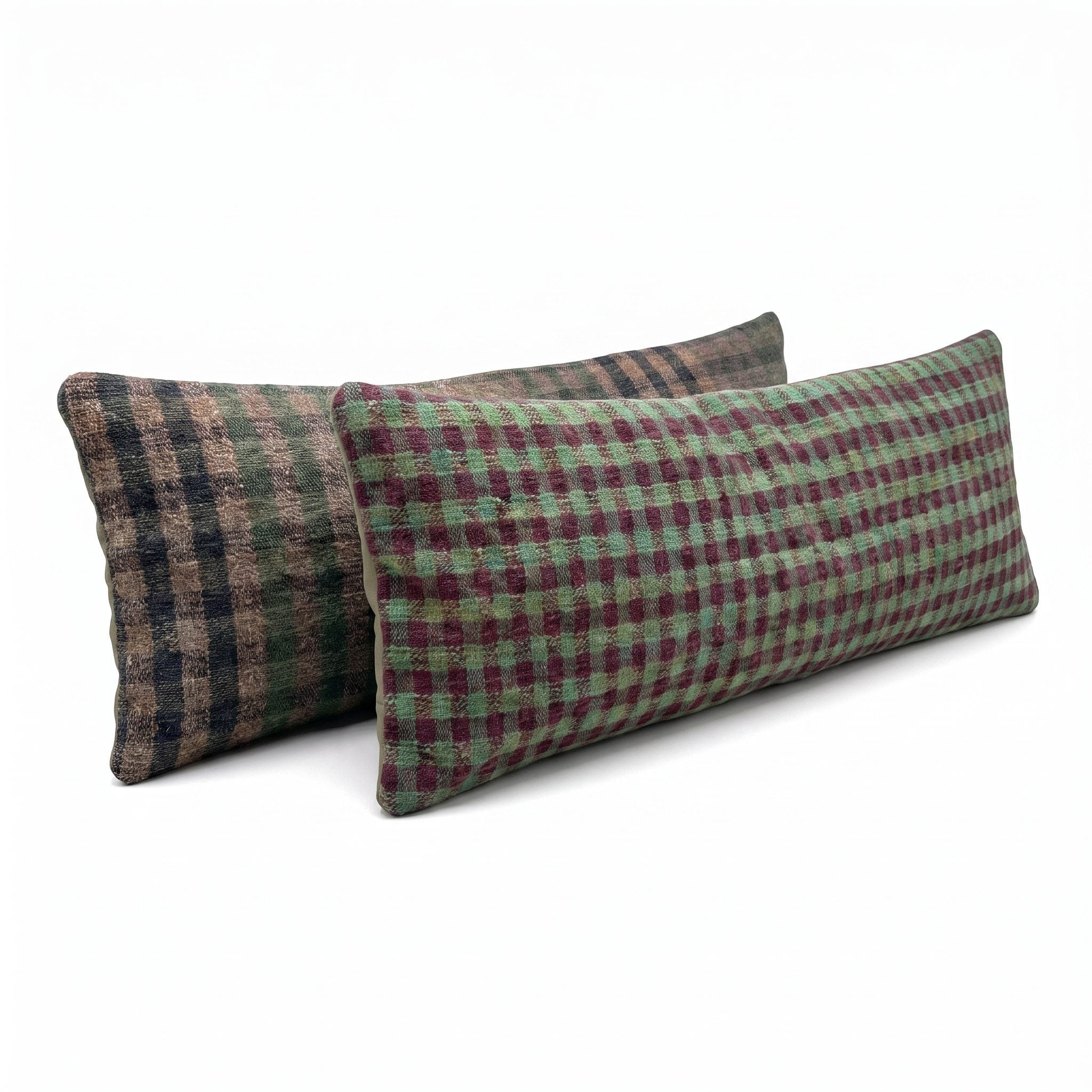 Turkish Kilim Bedding Pillow Cover Set of 2 | 16'' x 47'' - right angle