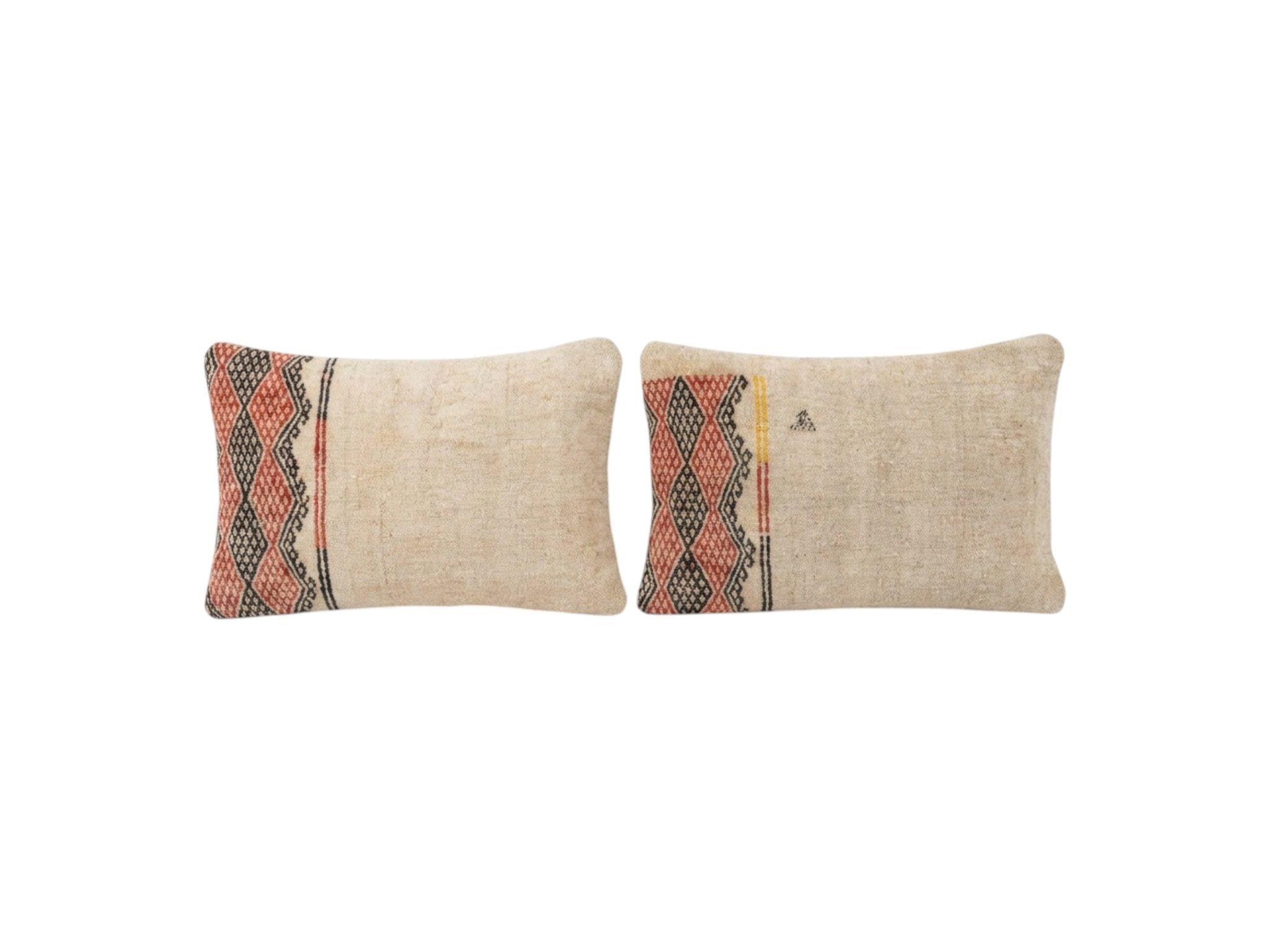 Turkish Kilim Pillow Cover Set of 2 | 16'' x 24'' - front view