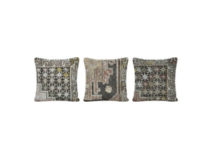 Turkish Rug Pillow Cover Set of 3 | 20'' x 20'' - front view