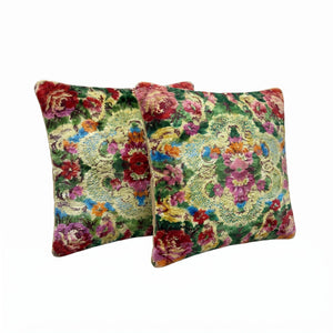 Turkish Kilim Pillow Cover Set of 2 | 15'' x 17'' & 16'' x 19'' - right angle