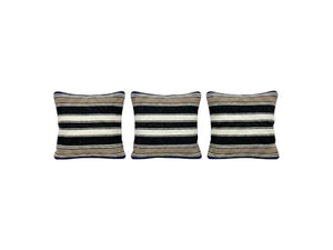 Turkish Kilim Pillow Cover Set of 3 | 16'' x 16'' - front view