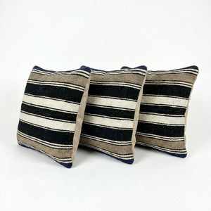Turkish Kilim Pillow Cover Set of 3 | 16'' x 16'' - left angle