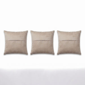Turkish Kilim Pillow Cover Set of 3 | 16'' x 16'' - back with hidden zipper