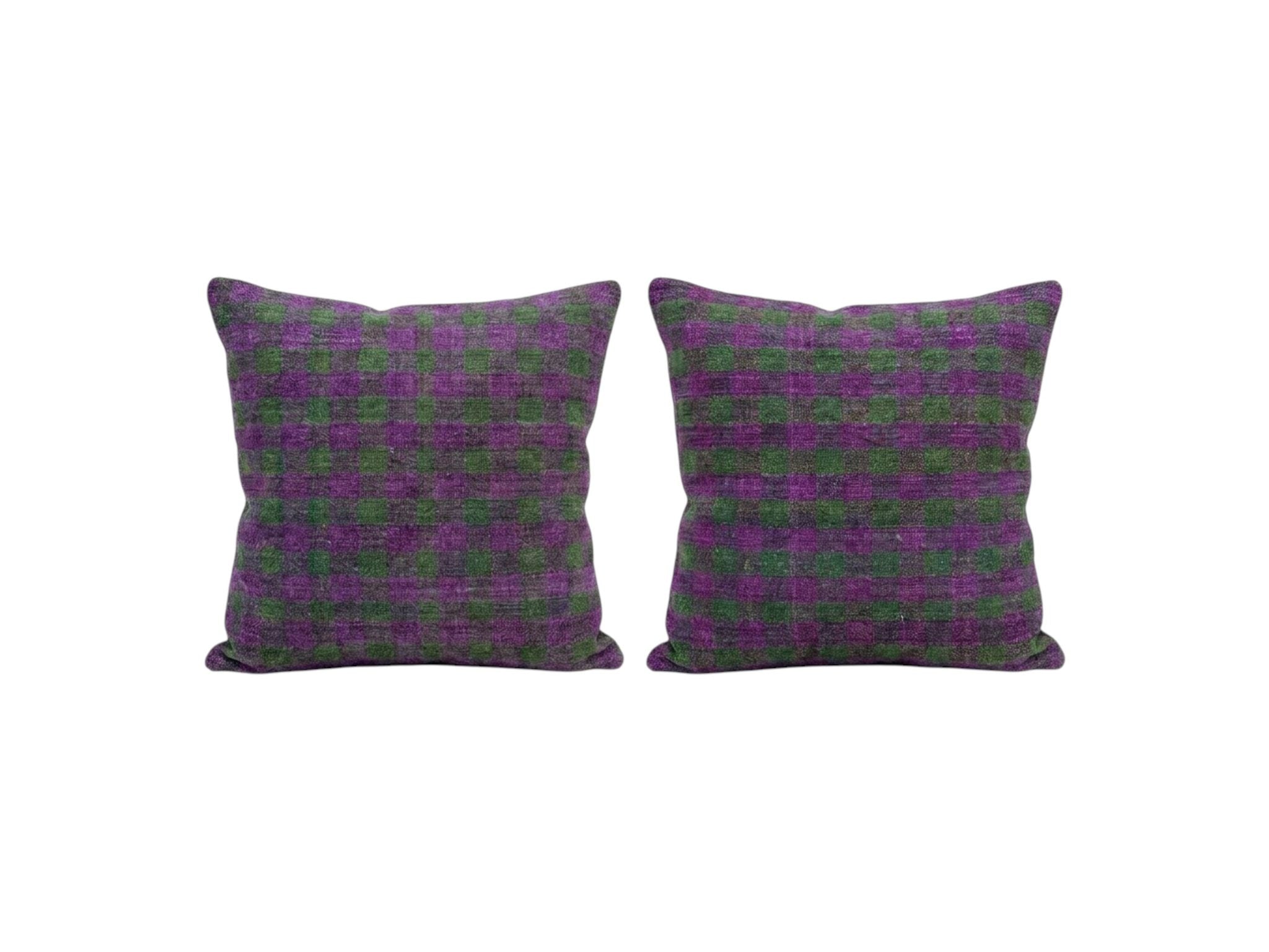 Turkish Kilim Pillow Cover Set of 2 | 16'' x 16'' - front view