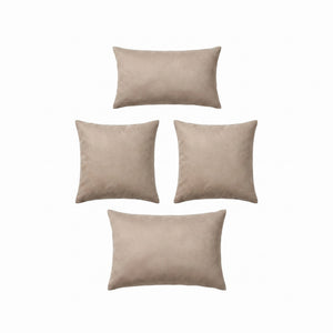 Turkish Kilim Pillow Cover Set of 4 | 16'' x 16'' & 16'' x 24'' - back with hidden zipper
