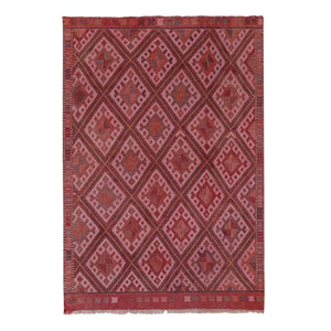 Vintage Turkish Kilim Rug 5'1'' x 8'1''