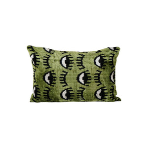 Silk Ikat Velvet Pillow Cover | 16'' x 24''