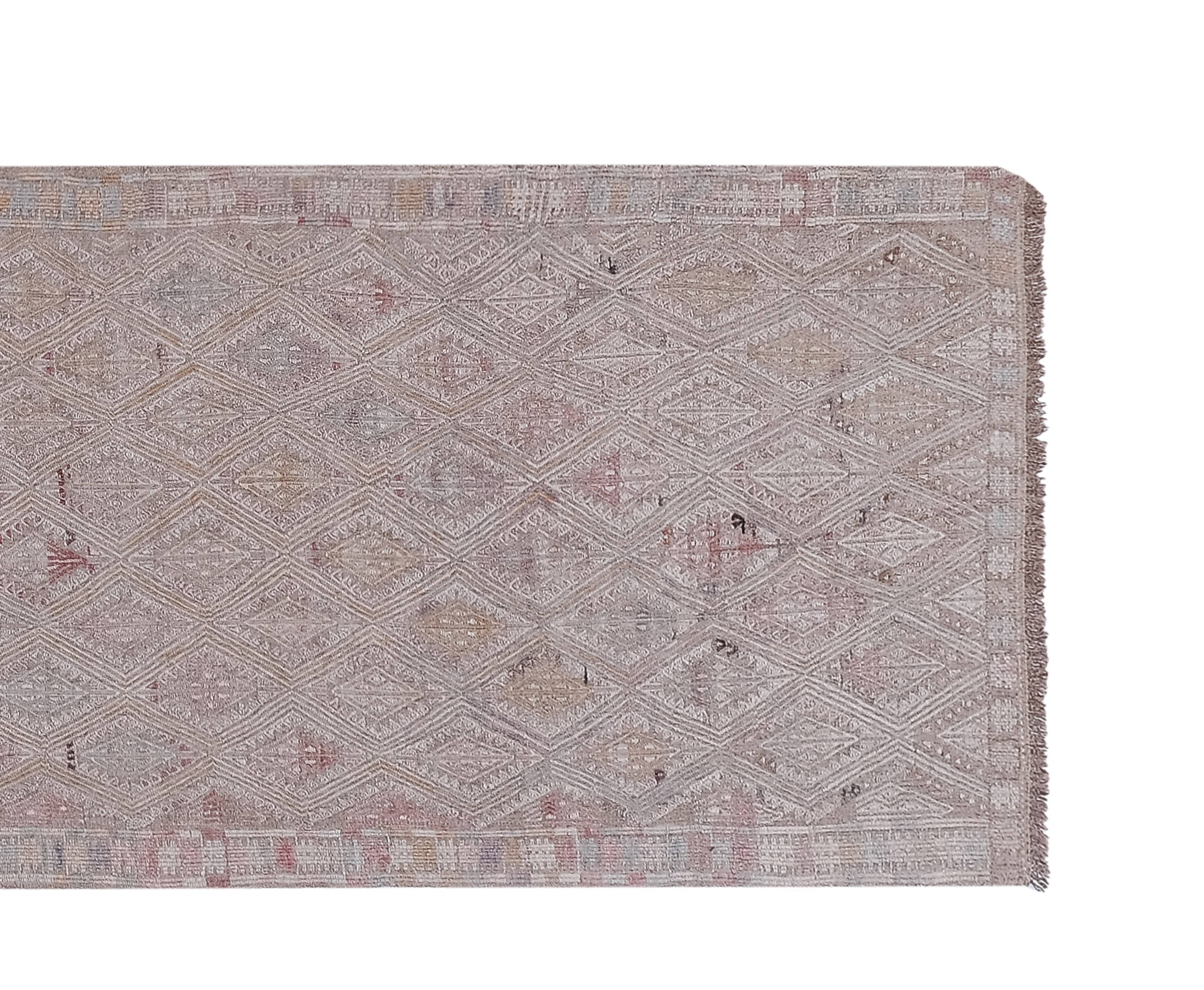 Vintage Turkish Kilim Runner 2'8'' x 10'5''