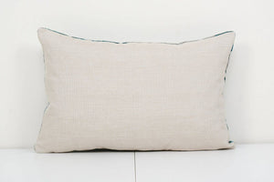 Fish Silk Ikat Velvet Pillow Cover | 16'' x 24''