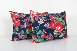 Uzbek Roller Printed Pillow Cover Set of 2 | 16'' x 22''