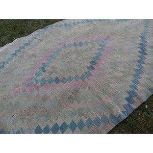 Vintage Turkish Kilim Runner 4'1'' x 9'10''