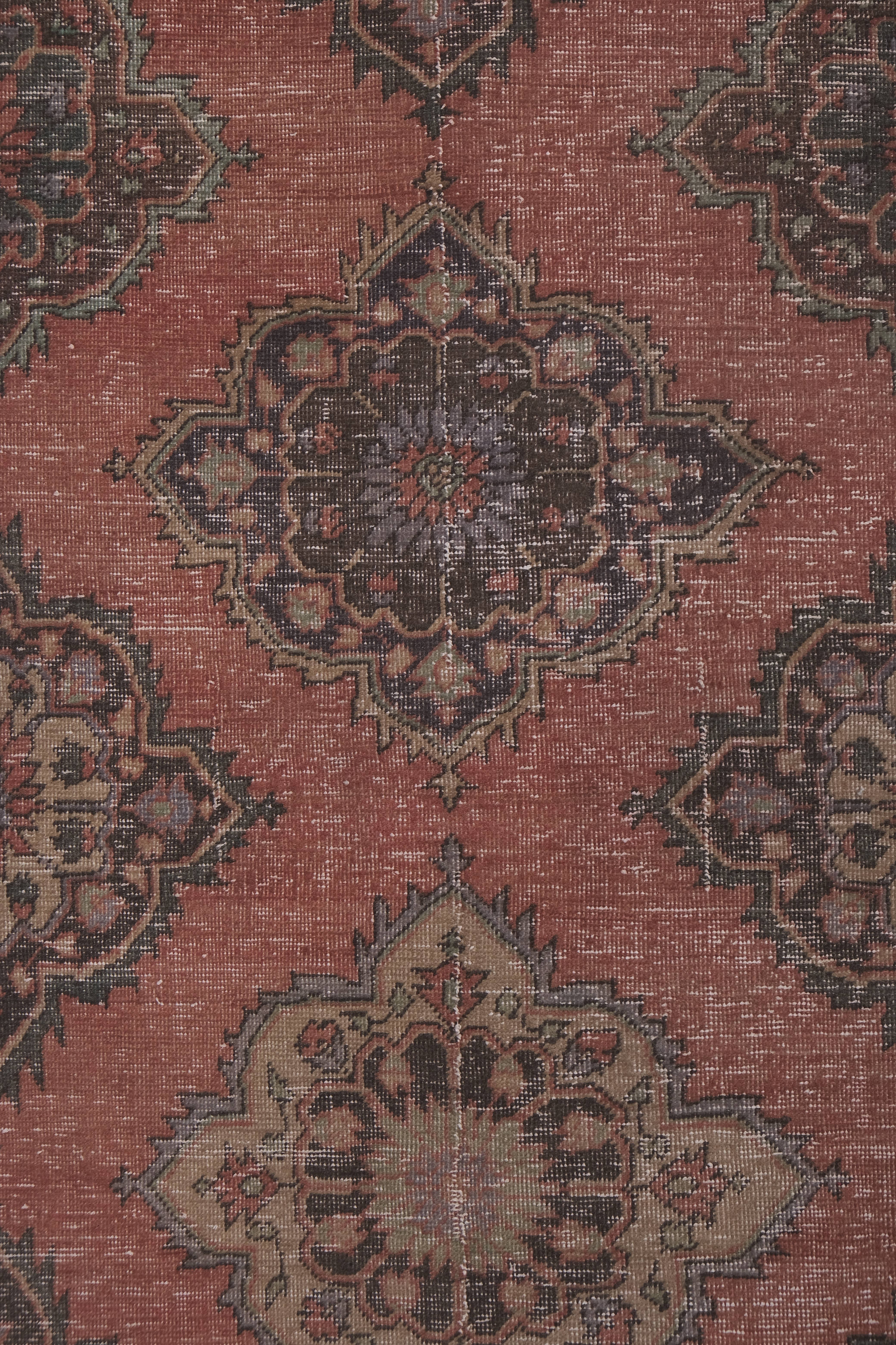 Vintage Turkish Runner Rug 3'2'' x 11'11''