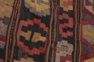 Vintage Turkish Kilim Rug 5'2'' x 7'11''