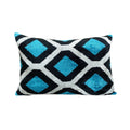 Silk Ikat Velvet Pillow Cover | 16'' x 24''
