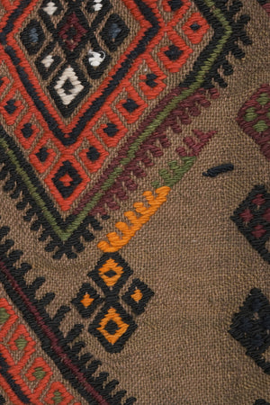 Vintage Turkish Kilim Rug 5'3'' x 6'1''