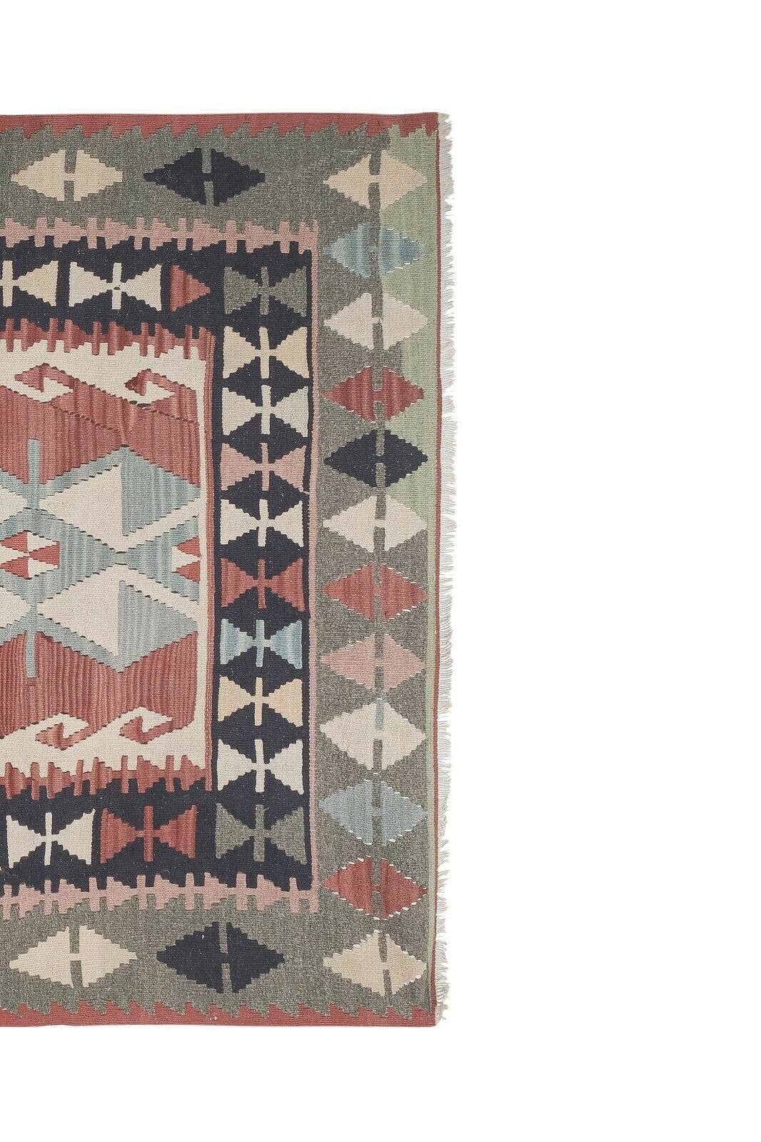 Vintage Turkish Anatolian Kilim Rug 4'8'' x 7'3''