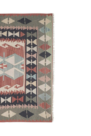 Vintage Turkish Anatolian Kilim Rug 4'8'' x 7'3''
