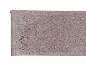Vintage Turkish Kilim Runner 2'8'' x 10'5''