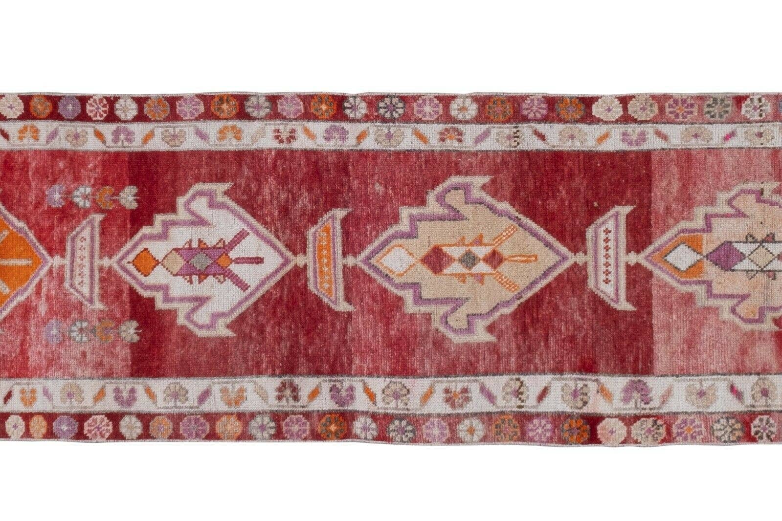 Vintage Herki Oushak Runner 2'9'' x 11'4''