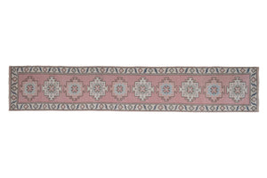 Vintage Turkish Runner Rug 2'6'' x 13'