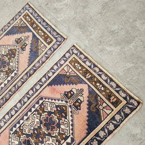Vintage Turkish Yastik Rugs Set of 2 | 21'' x 41''