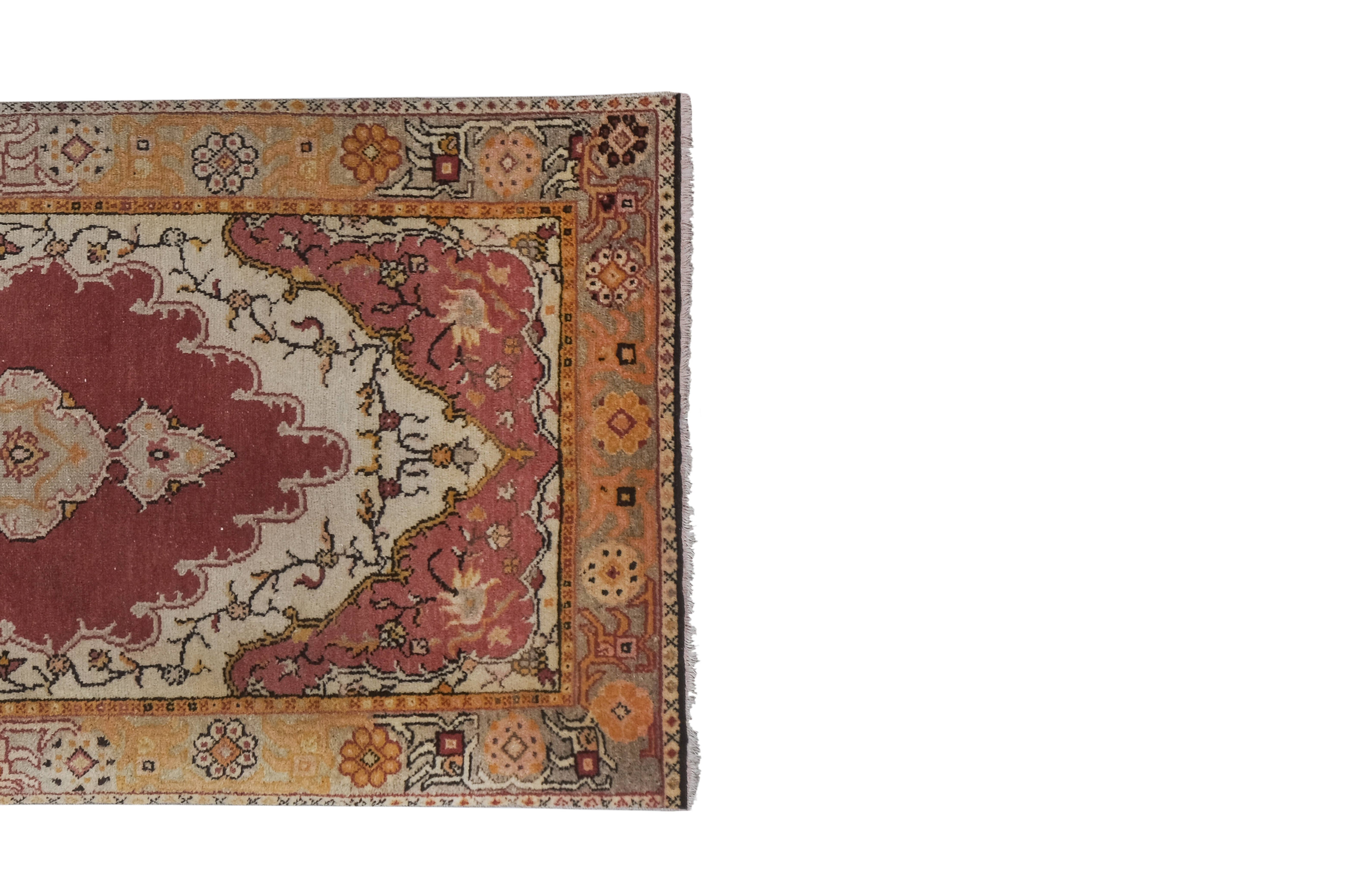 Vintage Oushak Rug 3'5'' x 7'9''