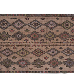 Vintage Turkish Kilim Rug 4'10'' x 9'9''