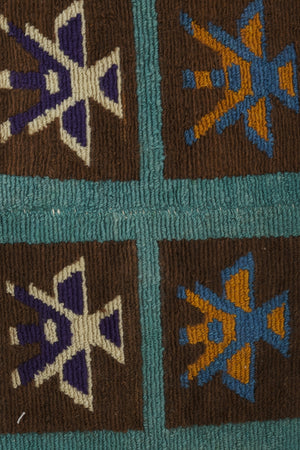 Vintage Turkish Tulu Rug 4'1'' x 4'7''