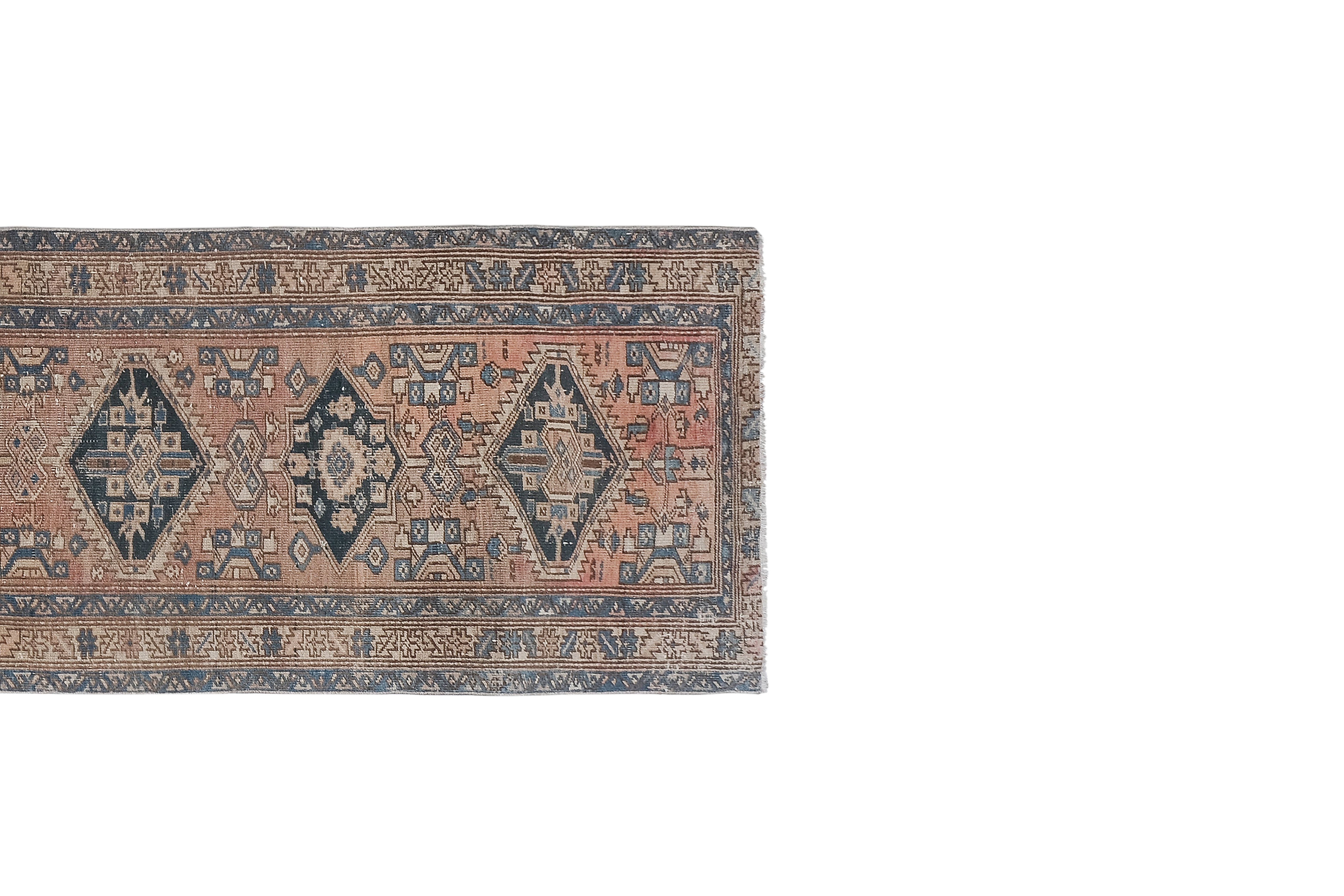 Vintage Turkish Anatolian Runner Rug 3'1'' x 12'4''