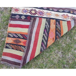 Vintage Turkish Kilim Runner 2'7'' x 9'8''