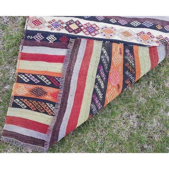 Vintage Turkish Kilim Runner 2'7'' x 9'8''