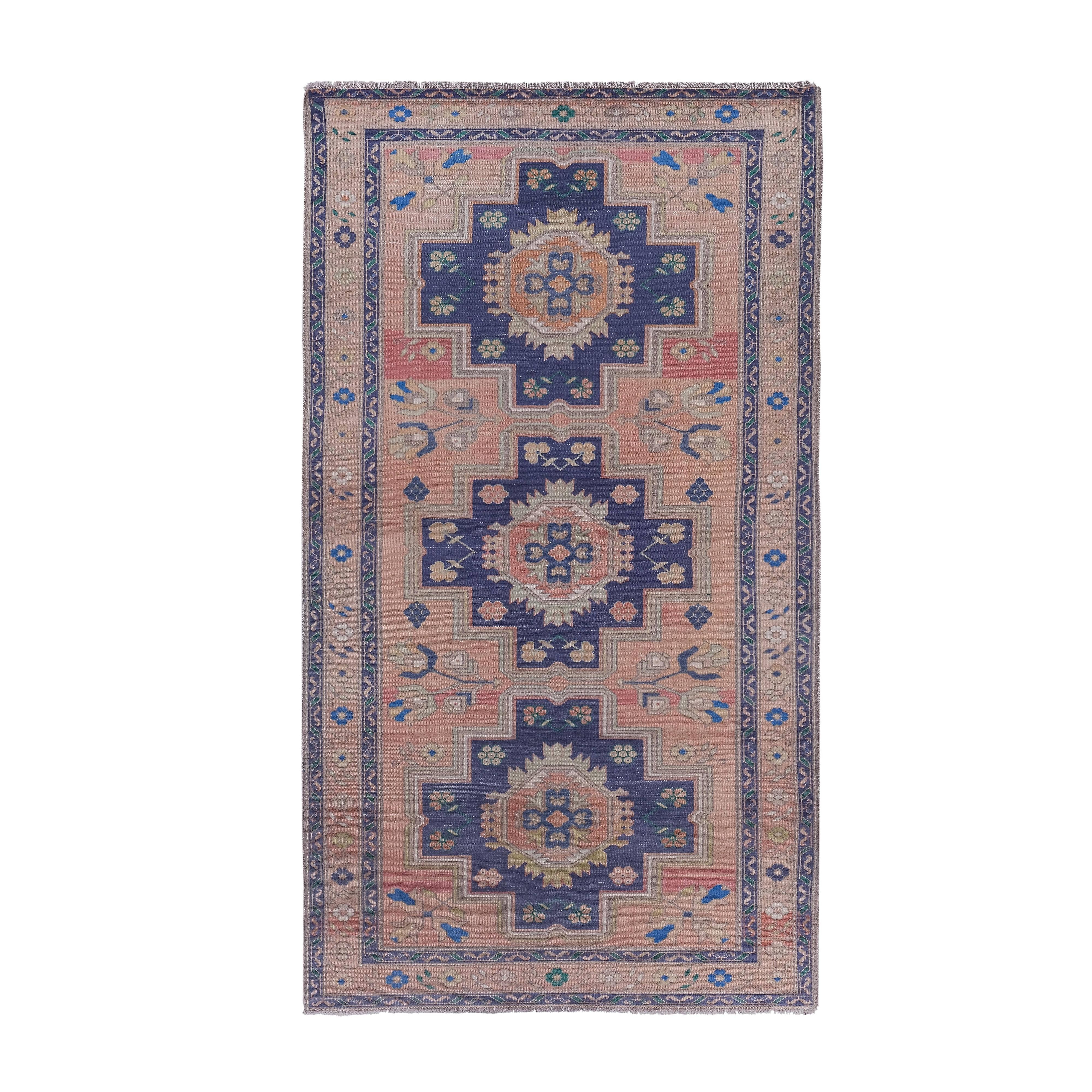 Vintage Caucasian Rug 4'9'' x 8'7''