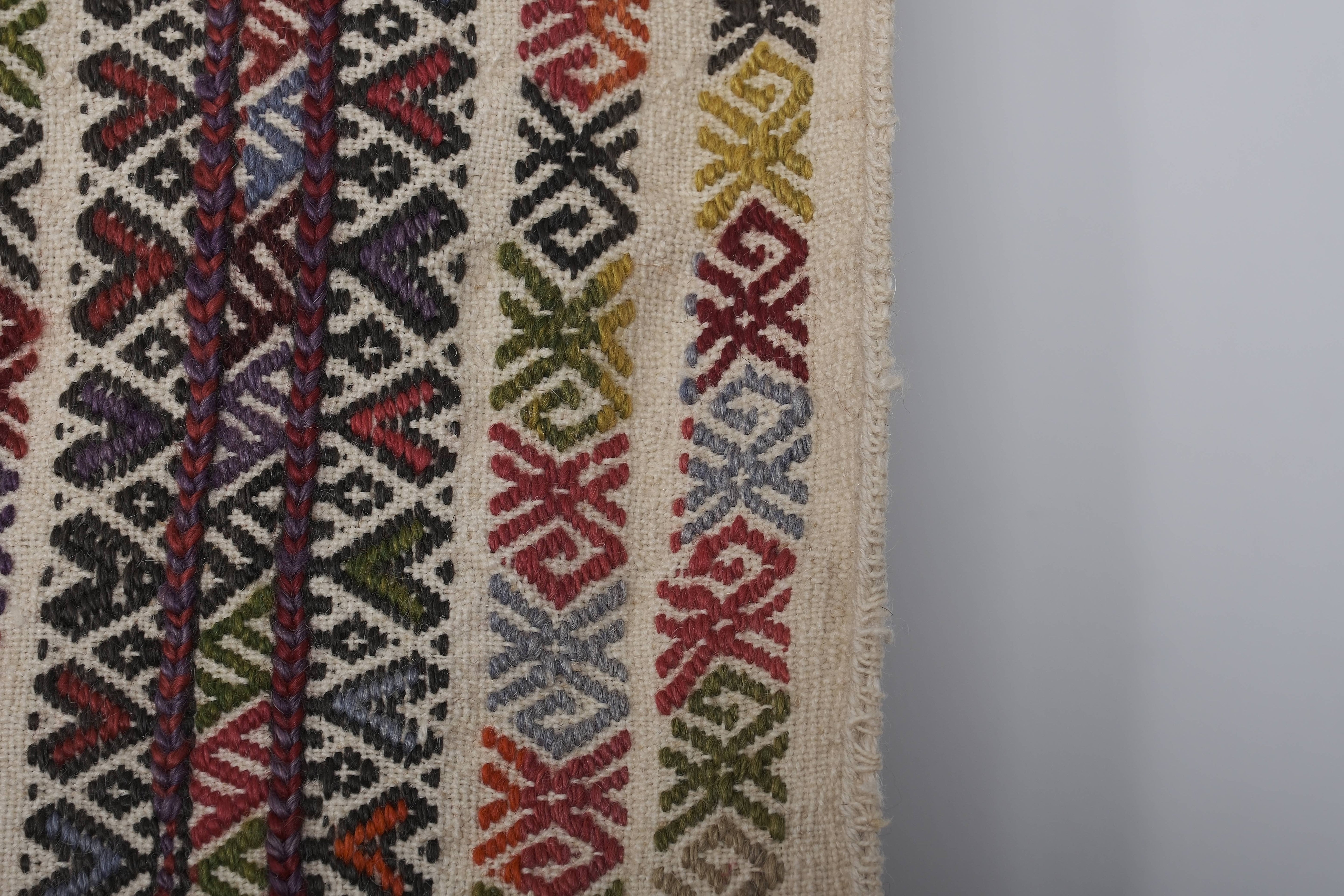 Vintage Turkish Kilim Rug 5'1'' x 11'9''
