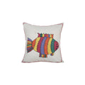 Fish Suzani Pillow Cover | 18'' x 19''