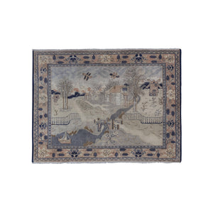 Hand-Embroidered Vintage Textile 43'' x 57''